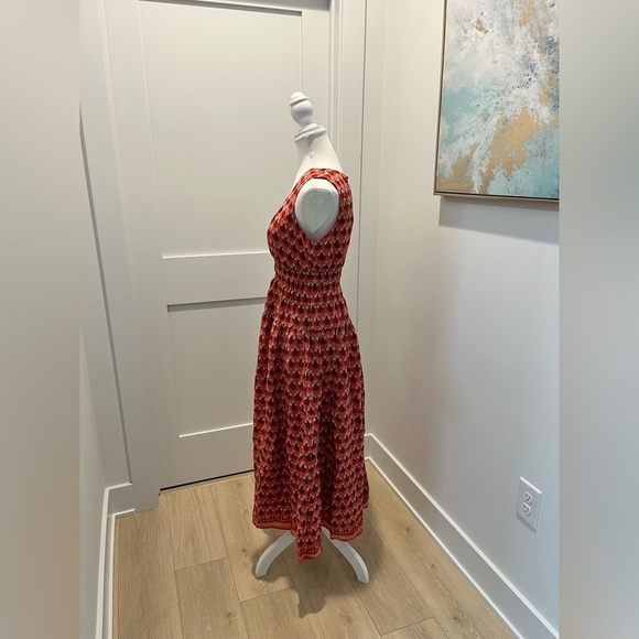 J. Crew Hyacinth dress in block-print crepe de chine A-line NEW XS $148 floral - Picture 10 of 14